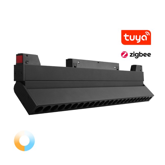 Магнітний трековий світильник поворотний grille TUNABLE WHITE (CCT) 20W Zigbee3.0+RF2.4G SPL-MG2-20FZL фото