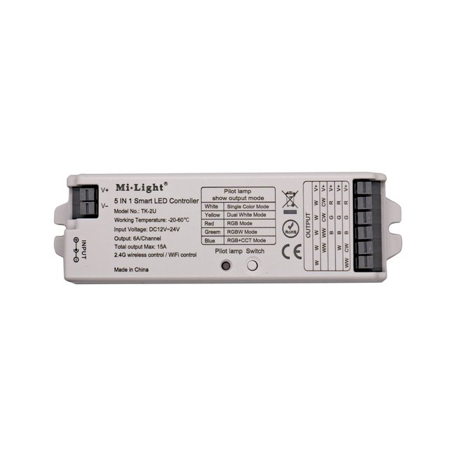 LED controller universal Dim+RGB+CCT, 15A, RF 2.4G Mi-light TK-2U photo