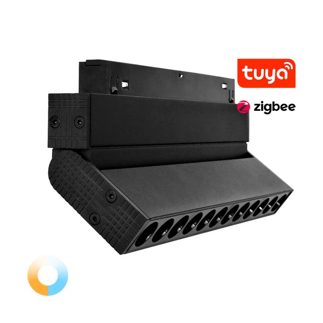 Магнитный трековый светильник поворотный grille TUNABLE WHITE (CCT) 10W Zigbee3.0+RF2.4G SPL-MG2-10FZL фото
