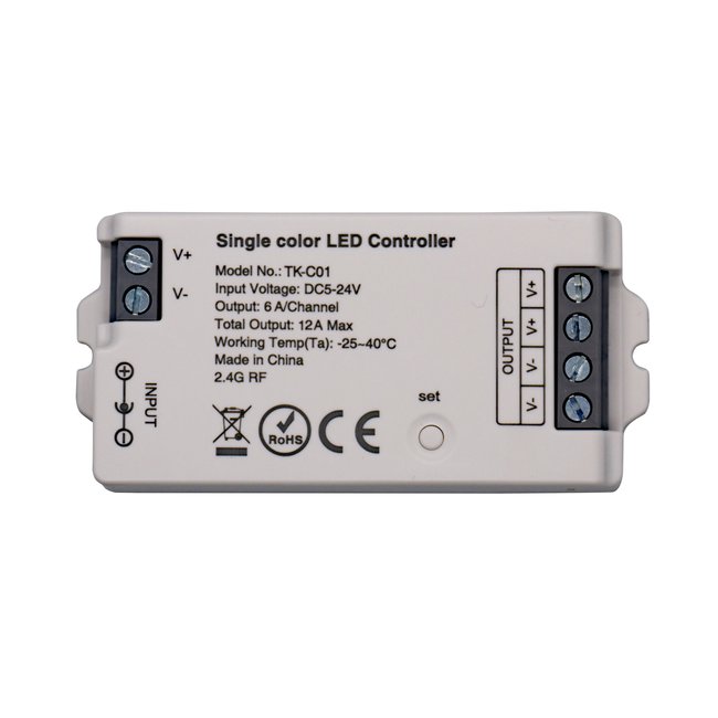 LED dimmer controller DC5-24V, 12A, RF 2.4G Smart Systems TK-C01 photo
