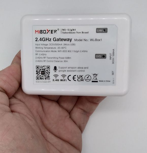 WL Box-1 Wi-Fi репітер,  для бездротового керування Mi-light з Android and iOS WL-BOX-1  фото