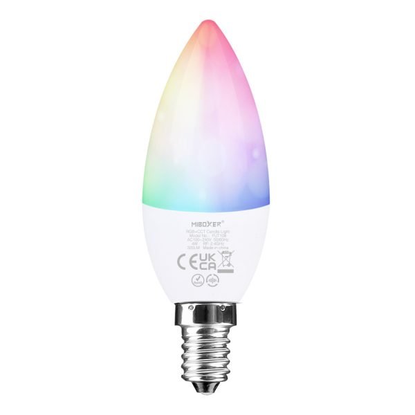 Розумна LED лампа RGB+CCT 4Вт, свічка Е14, RF 2,4G Mi-light LL108-CCT фото