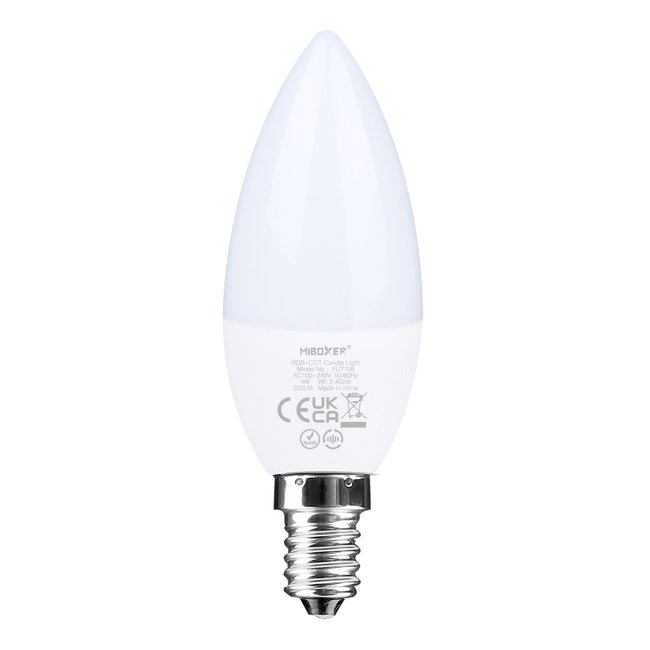 Smart LED lamp RGB+CCT 4W, E14 candle, RF 2.4G Mi-light LL108-CCT photo
