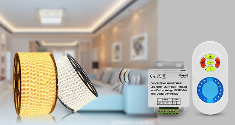 LED strip controller, Dual White (color temperature, dimmer), 433MHz MIL040 photo