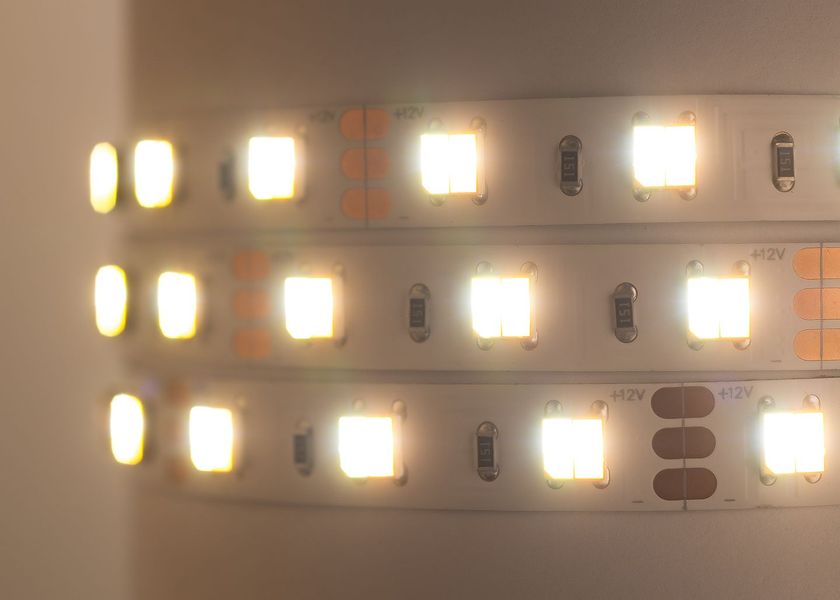 LED стрічка 12VDC SMD5050 Dual White LED Strip MI-LED-DW60CCT1220 фото