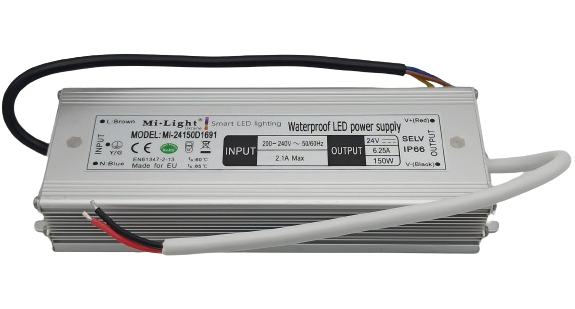Power supply for led strip Slim, 150 W, 200-240 V, 24 V, IP66 MI-24150D1691 photo