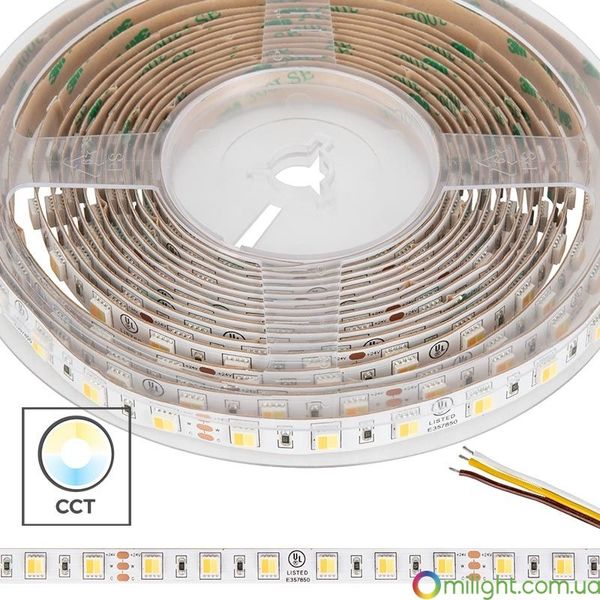 LED лента CCT 24VDC SMD5050 60P-IP20-2W White LED Strip MI-LED-DW60CCT2420 фото
