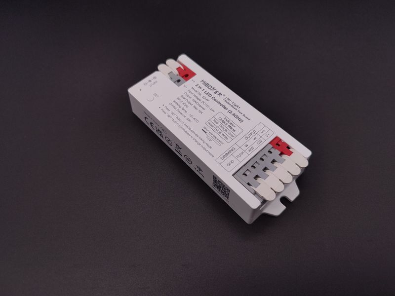 Контролер tunable white W+CCT 2 в 1, DC12/24V, 12A, RF 2.4G Mi-light															 E2-RF фото