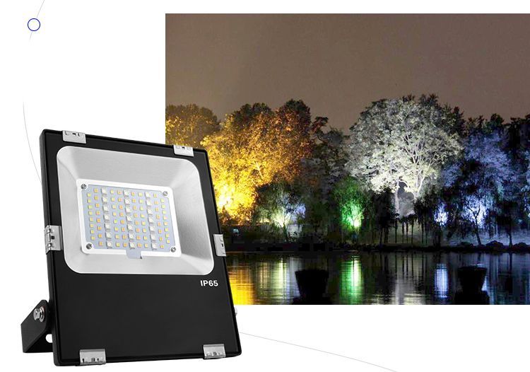 LED Spotlight 30W, RGB + CCT, WI-FI, (AC) GLT03 photo