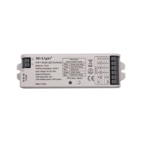 LED контролер універсальний Dim+RGB+CCT, 15A, RF 2,4G Mi-light TK-2U фото