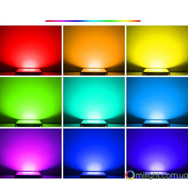 Светодиодный прожектор 100W, RGB+CCT, WI-FI, (AC) GLT07 фото
