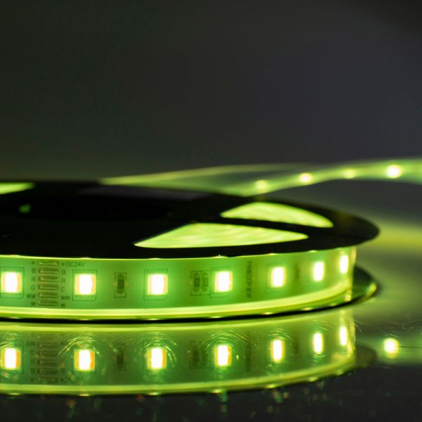 Світлодіодна стрічка RGB+CCT, SMD5050 5 в 1, 15мм, 60LED/m,  22W/m, 455LM/m, 24V IP65 5м MI-LED-LSL5T01N фото