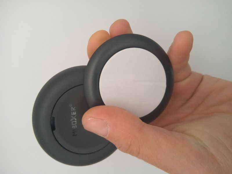 Пульт керування круглий настінний Мілайт чорний з магнітним тримачем S1-B фото