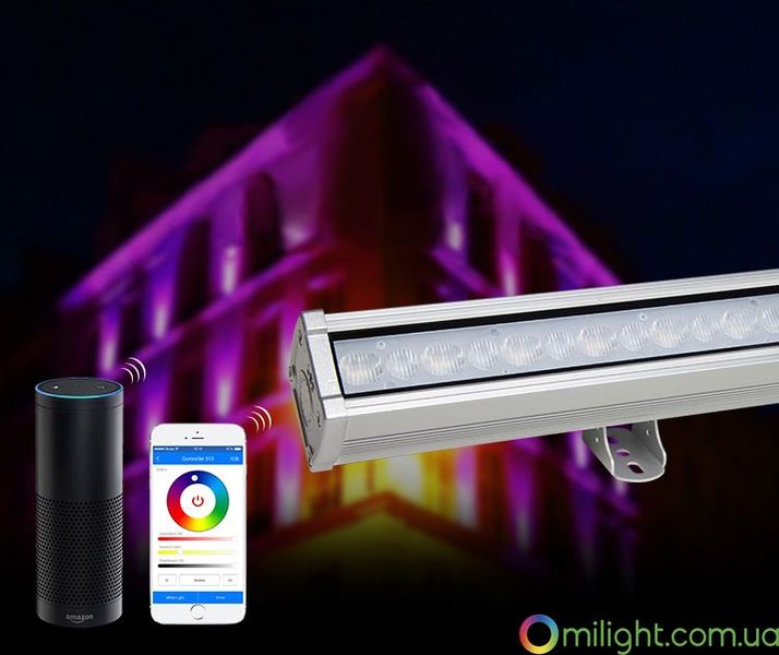 Світлодіодний настінний світильник 24 Вт, RGB+CCT MS-RL1 фото