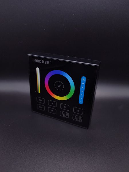 Panel 1 zone black Touch Dual White/RGB/RGBW/CCT,, wireless RF 2.4G Mi Light BL0-B photo