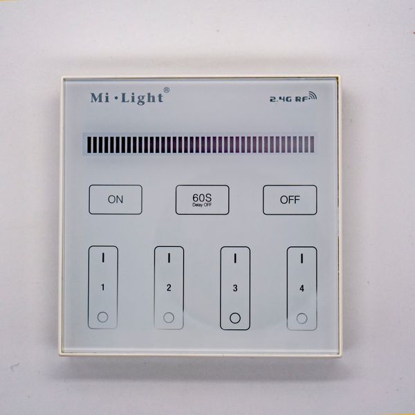 Панель керування BL1 Mi-light бездротова 4 ЗОНИ BL1 (White 2,4 GHz) BL1 фото