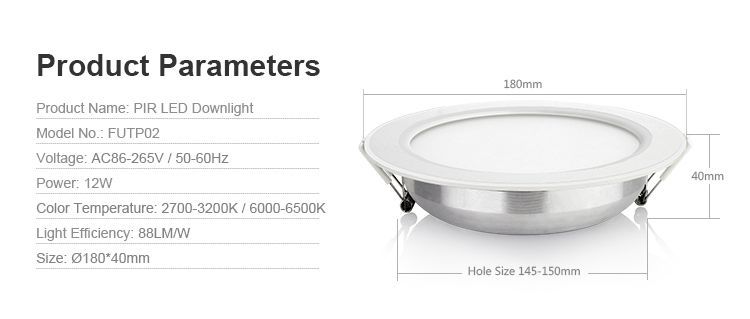 LED floodlight pyroelectric infrared (PIR), 10W PIRP02 photo
