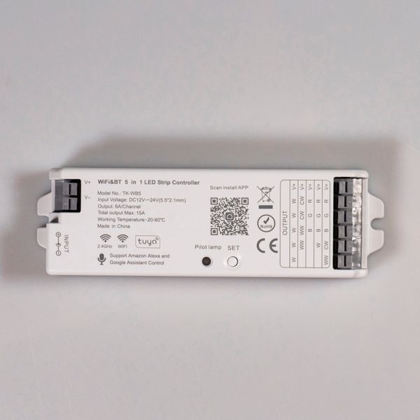 ZigBee 3.0 LED контроллер универсальный TK-ZR5 Dim+RGB+CCT, 15A, ZigBee 3.0+RF2,4G Smart Systems Group TK-ZR5 фото
