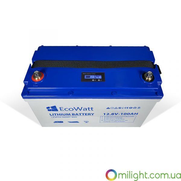 Литиевая батарея Ecowatt LED LiFePO4 12,8 В 100Ah ECO-12-100S фото