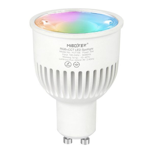 Світлодіодний світильник спотлайт RGB + CCT, GU10, 6W LL106-RGB+CCT фото