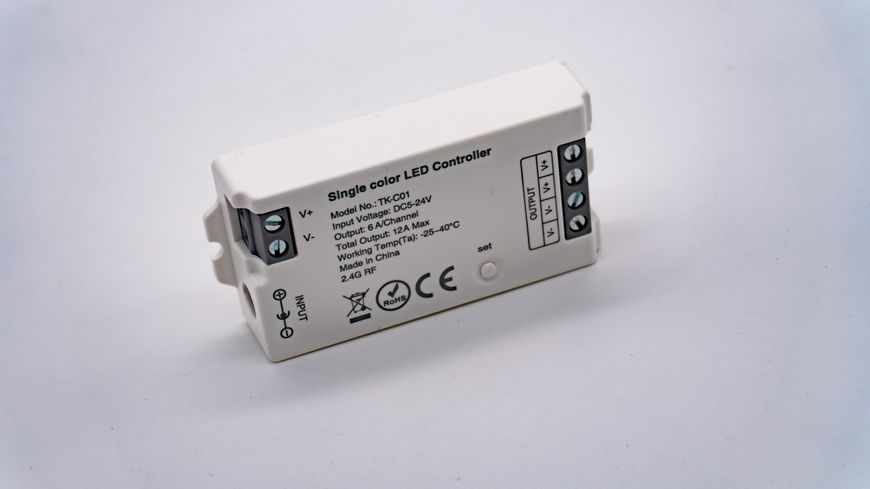 LED контролер дімер DC5-24V, 12A, RF 2.4G Smart Systems TK-C01 фото