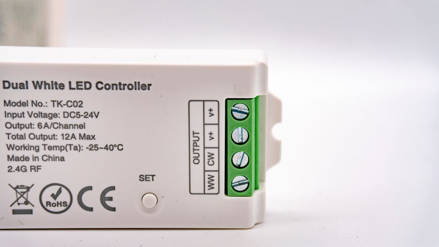 LED контроллер Tunable White DC5-24V, 12A, RF 2.4G Smart Systems TK-C02 фото