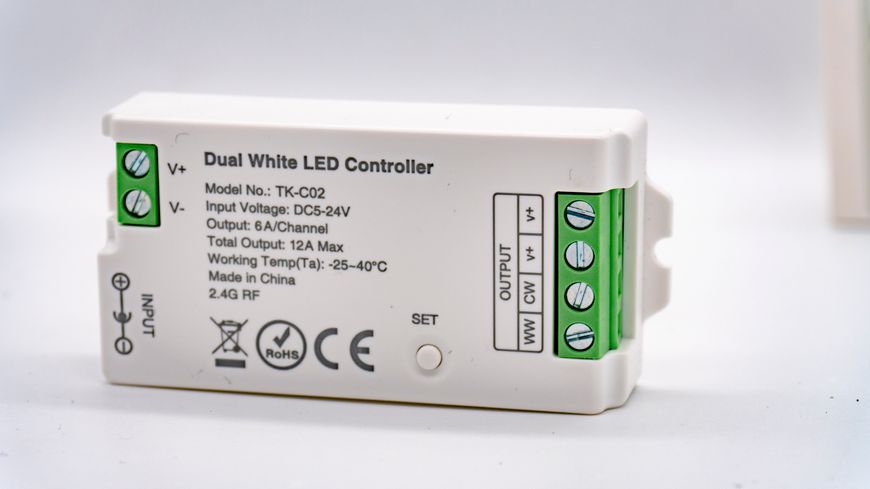 LED контролер Tunable White DC5-24V, 12A, RF 2.4G Smart Systems TK-C02 фото
