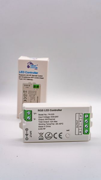 LED контролер RGB DC5-24V, 12A, RF 2.4G Smart Systems TK-C03 фото