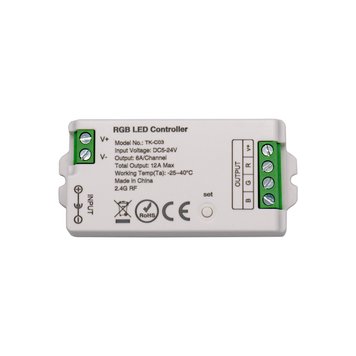 LED контролер RGB DC5-24V, 12A, RF 2.4G Smart Systems TK-C03 фото