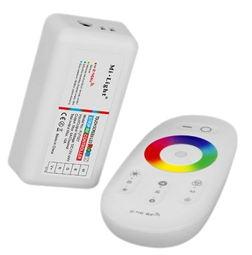 RGBW strips radio controller, with remote control, touchscreen (2.4GHz) RLC027-RGB photo