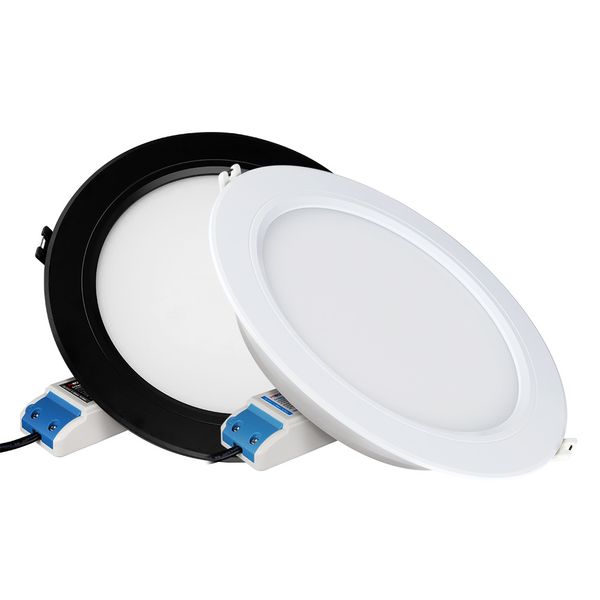 Розумний стельовий точковий світильник, чорний, 12 Вт, 220 В, RGB+2700-6500К, RF 2,4G  IP20 Mi-light DL066-B фото