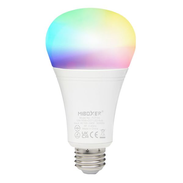 Розумна світлодіодна лампочка MiLight, 12W, RGB+CCT LL105 фото