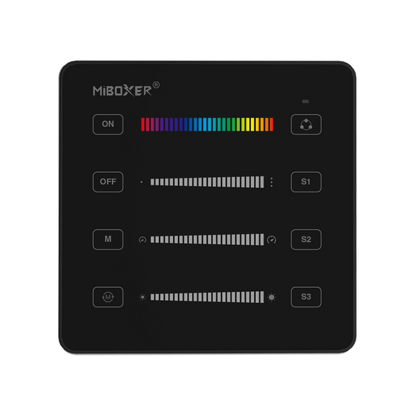 Панель керування B6 SPI 1 зонна чорна White/RGB/RGBW/CCT RF 2.4G MiLight B6-B фото