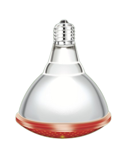 Инфракрасная лампа для обогрева животных InterHeat PAR38R, Е27, красная IH175PAR38R фото