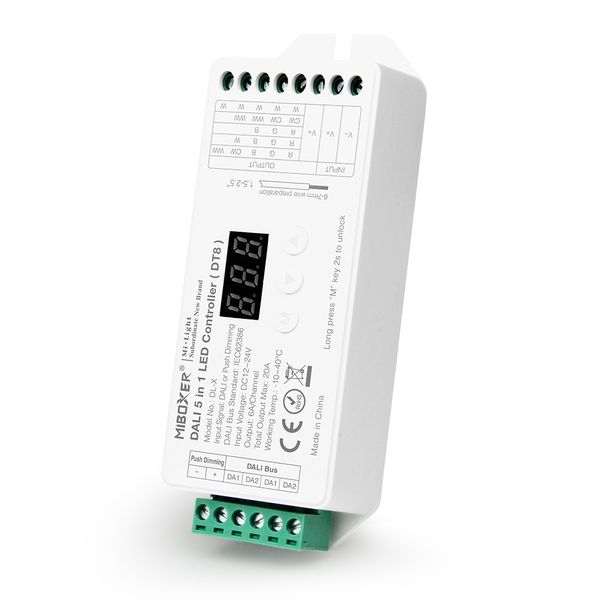 LED контроллер DALI, 5 в 1 RGB+CCT 15A DT8 IP20 Mi-light TK-DL X фото