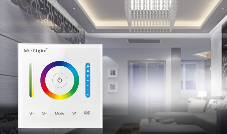 Wall mounted remote control Smart Panel controller (RGB / RGBW / RGB + CCT) PL-3 photo