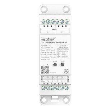LED controller universal Dim+RGB+CCT on a DIN rail, 20A, RF 2.4G Mi-light LS2-S photo