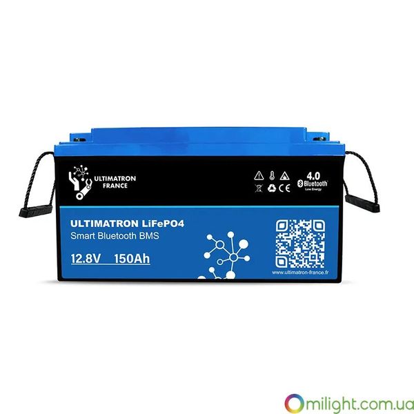 Литиевая батарея Ultimatron 12.8V 150Ah LiFePO4 Smart BMS с Bluetooth UBL-12-150 фото