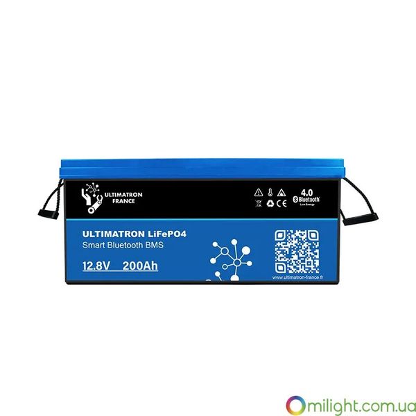 Літієва батарея Ultimatron 12.8V 200Ah LiFePO4 Smart BMS з Bluetooth UBL-12-200S фото