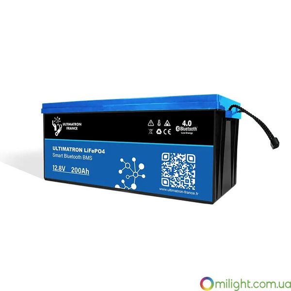 Ultimatron Lithium Battery 12.8V 200Ah LiFePO4 Smart BMS With Bluetooth UBL-12-200S photo