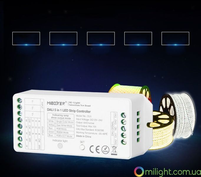 LED контроллер DALI 5 IN 1 (RGB+CCT) TK-DL5 фото