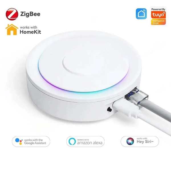 Шлюз ZigBee 3.0 универсальный LAN с поддержкой Apple homekit ZBGW-02Z фото