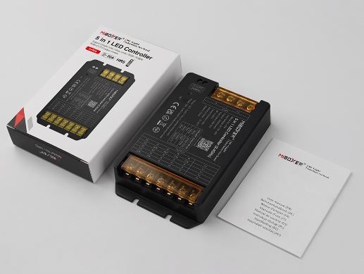 LED контроллер универсальный Dim+RGB+CCT, 30A, 12/24/48В IP20, RF 2,4G Mi-light TK-HR5 фото
