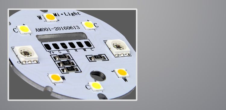 Світлодіодний світильник спотлайт RGB + CCT, GU10, 4W LL103-RGB+CCT фото