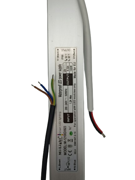 Power supply for led strip, 100 W, 200-240 V, 12 V, IP66 MI-12100D0923 photo