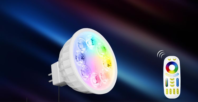 Светодиодный светильник спотлайт RGB + CCT, MR16, 4W LL104-RGB+CCT фото