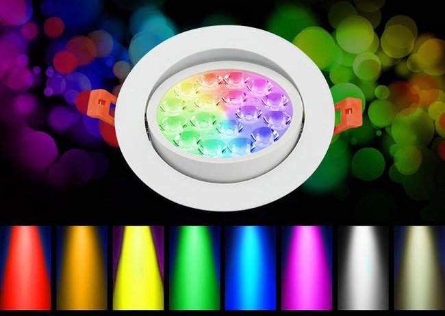 Світильник даунлайт RGB + CCT, WIFI, 9W DL062 фото
